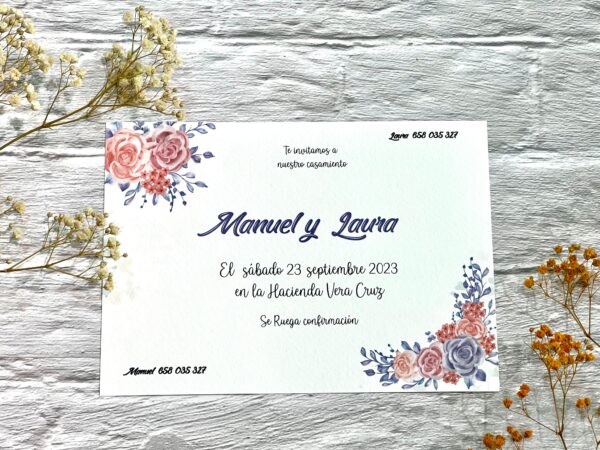 Invitación Rosa Azul 56